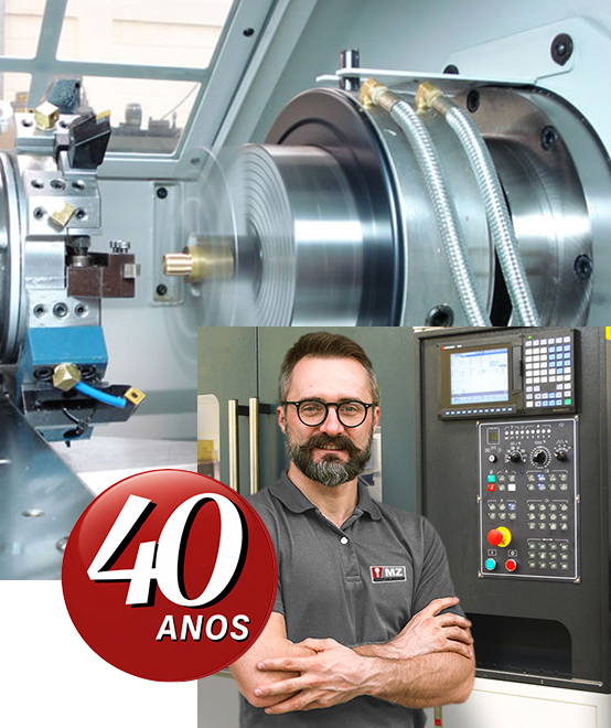 Empresa de Usinagem e ferramentaria MZ Usinagem foto 35 anos